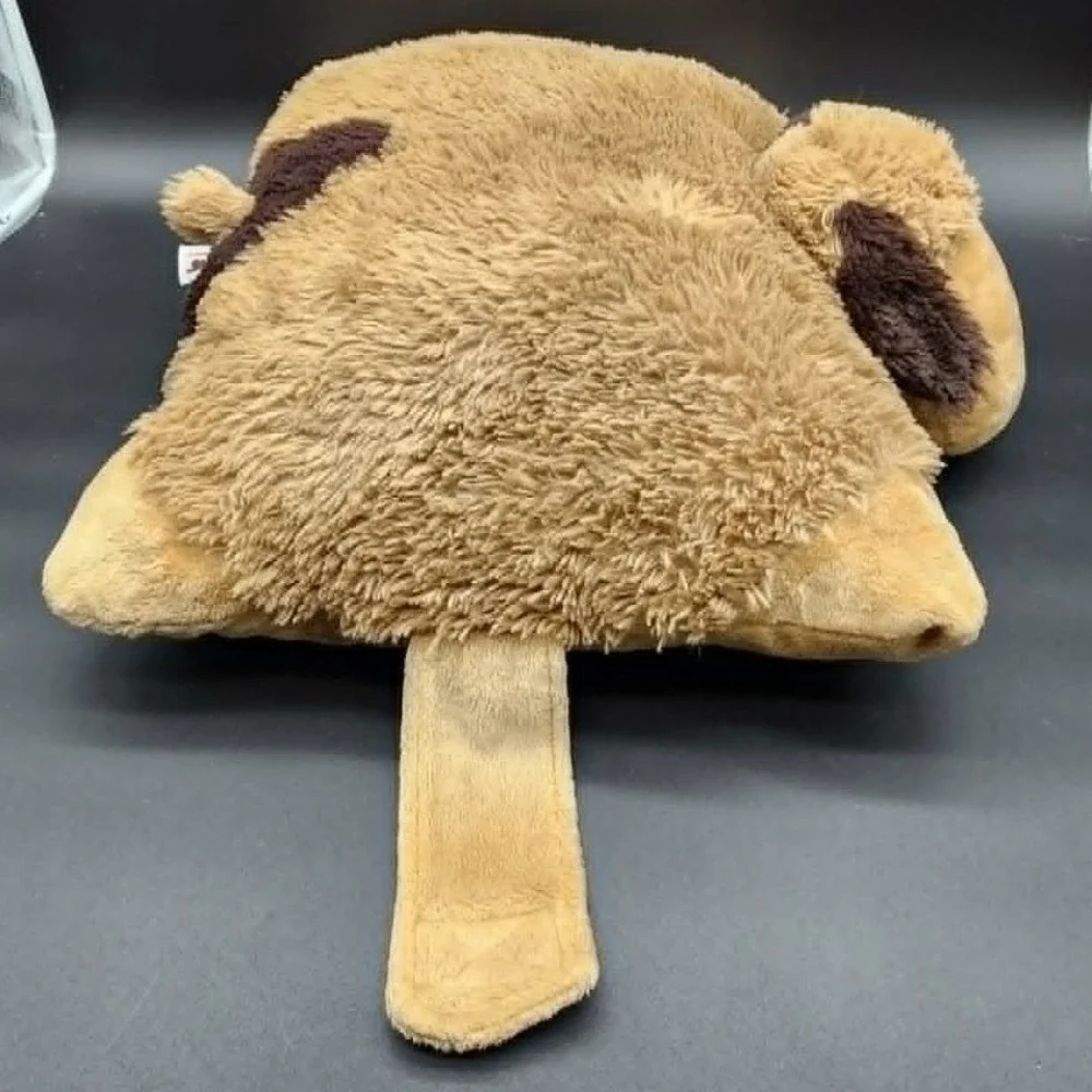 Pillow Pets Tan Brown Puppy Dog Plush Folding Pillow Stuffed Animal Kids Toy 15